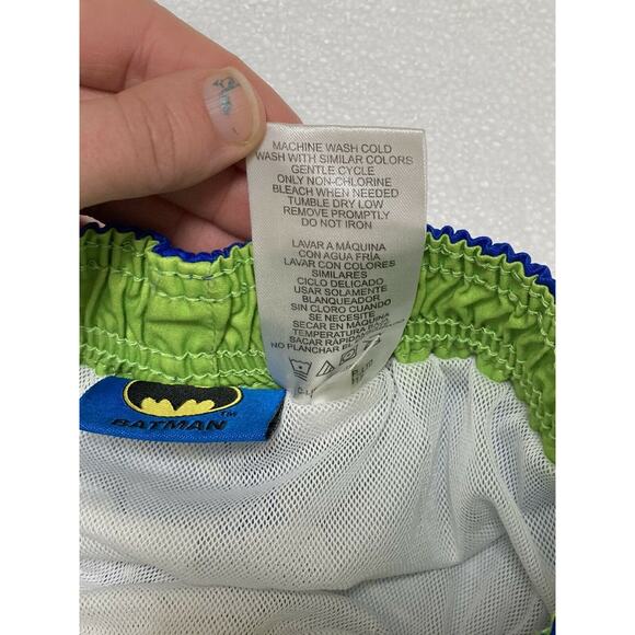 DC Comics Batman Boys Swim Trunks Swimsuit Size 4 - Picture 4 of 6